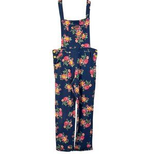Matilda Jane Girls Navy Floral Overalls 10 Spring Summer Farm Country Outdoor